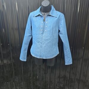 Funky People Classic Blue Denim Top‎